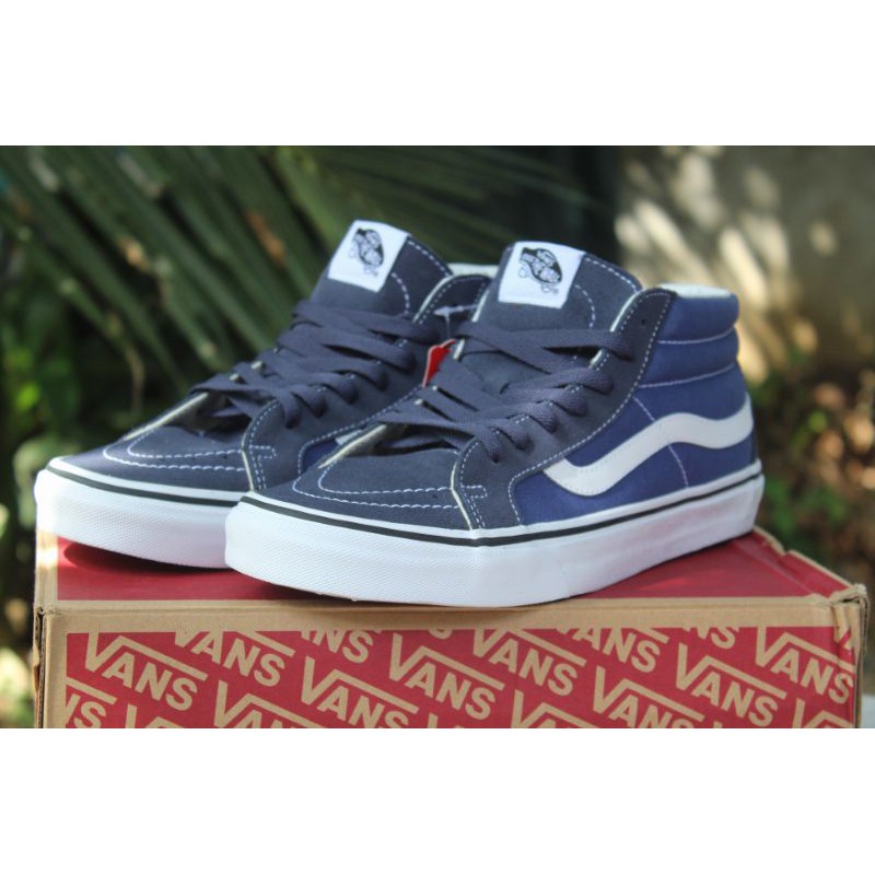 Vans Sk8-Mid Reissue Navy Blue (SIZE 10 MENS) | Shopee Philippines