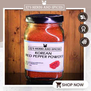 EJ's Herbs and Spices KOREAN RED PEPPER POWDER / KOREAN CHILI POWDER 140g in Large Plastic Container