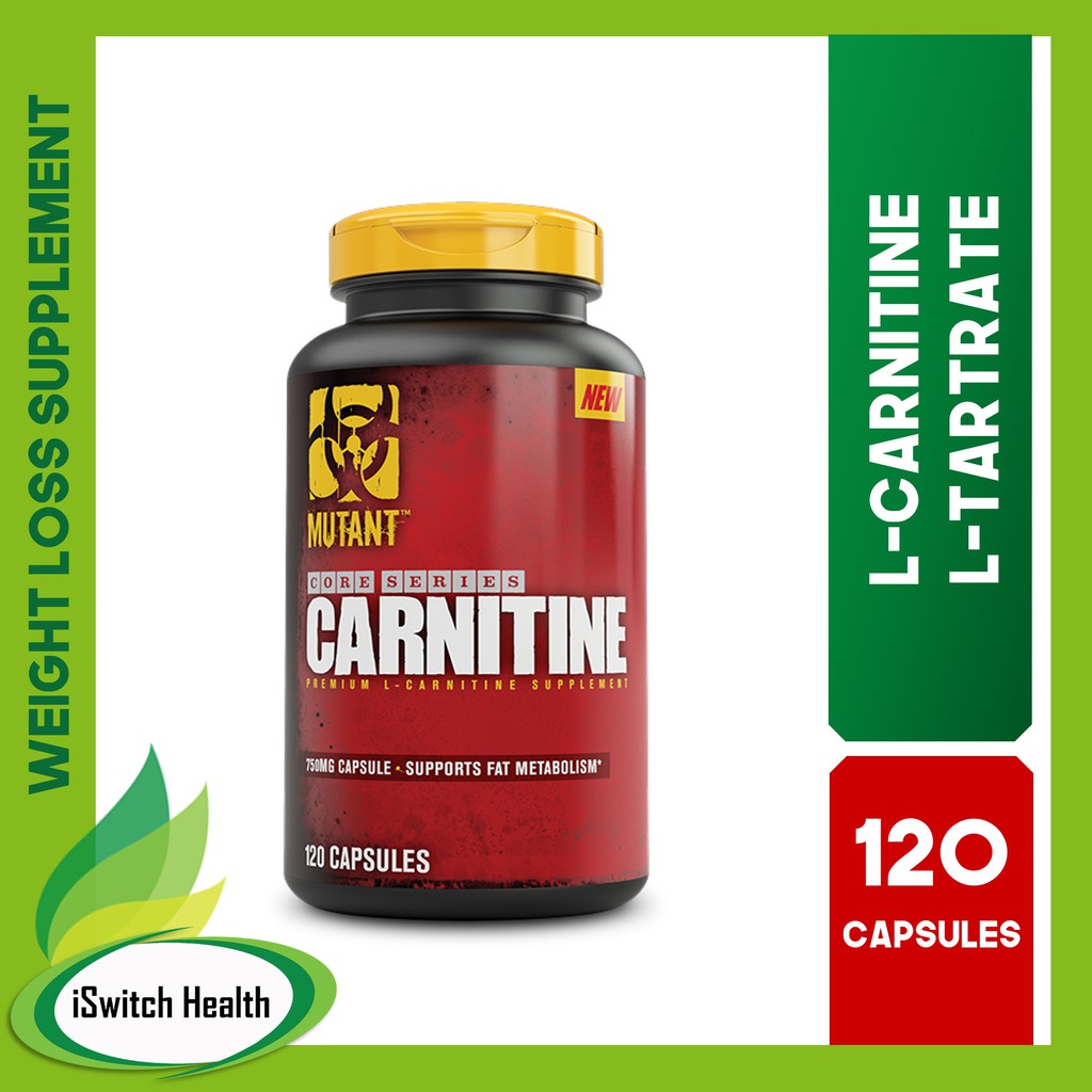 Mutant Carnitine PREMIUM FAT METABOLIZING LCarnitine Supplement 120