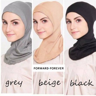 Solid Color Cotton  Full Cover Inner Hijab Caps Islamic Underscarf GJ0076