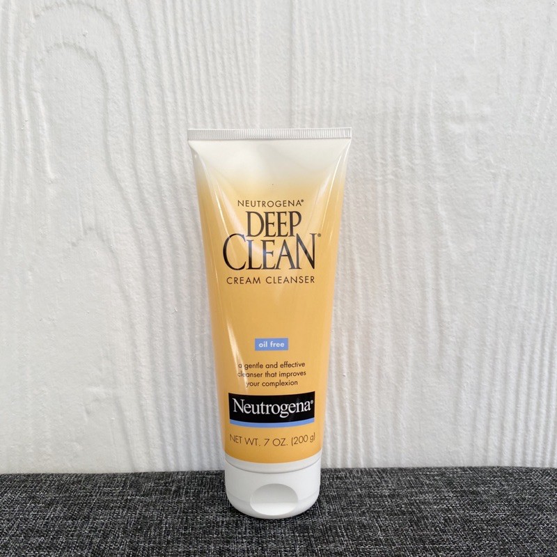 neutrogena deep clean daily facial cream cleanser