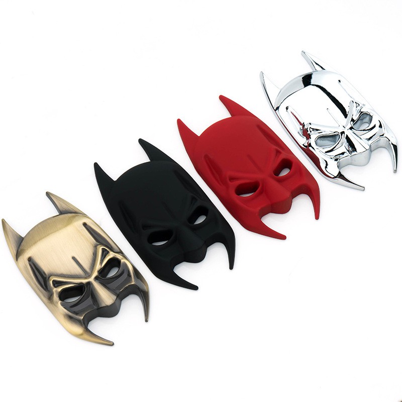 3D Metal Black Batman Dark Knight Mask Car Trunk Emblem Badge Decal Sticker