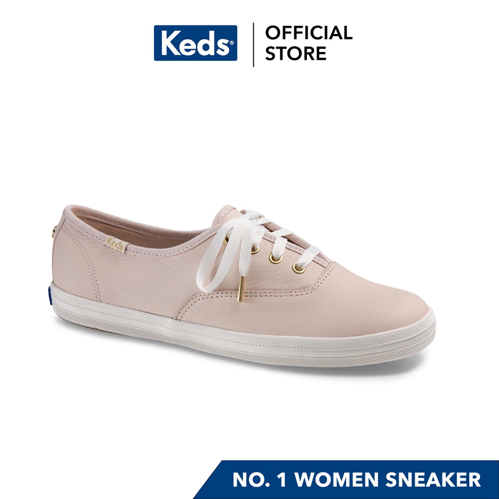Keds Champion Kate Spade Leather Women's Sneakers (Dew Rose) WH57743 |  Shopee Philippines