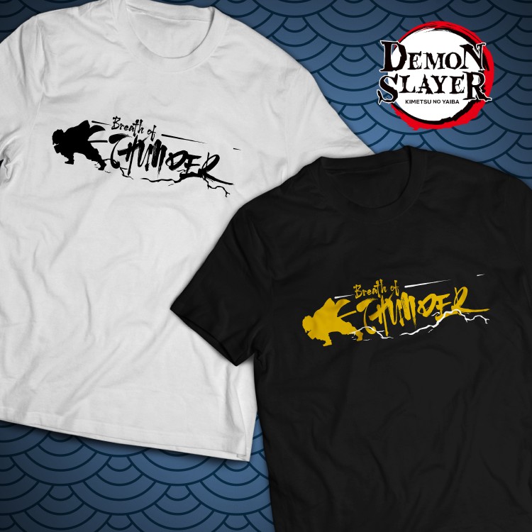 Demon Slayer Anime Shirts Zenitsu Breath Of Thunder Shopee Philippines Zenitsu vs kaigaku fan animation flaming thunder god anime: demon slayer anime shirts zenitsu breath of thunder