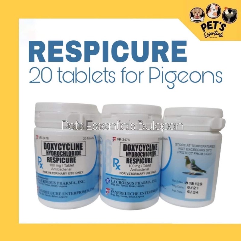 Respicure 20 tablets for Pigeons Shopee Philippines
