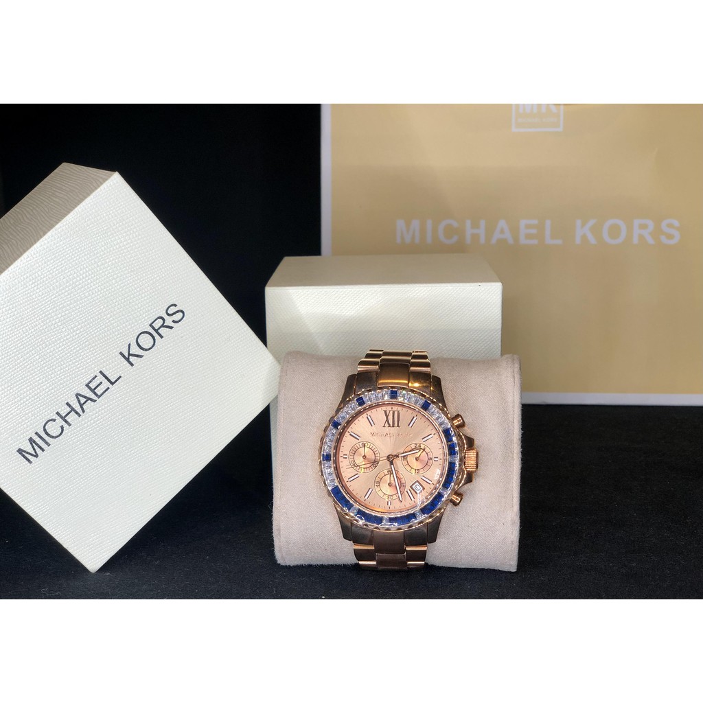 Available Michael Kors Watch Everest MK5755 42mm Chronograph Rose Dial Rose  Gold-tone | Shopee Philippines