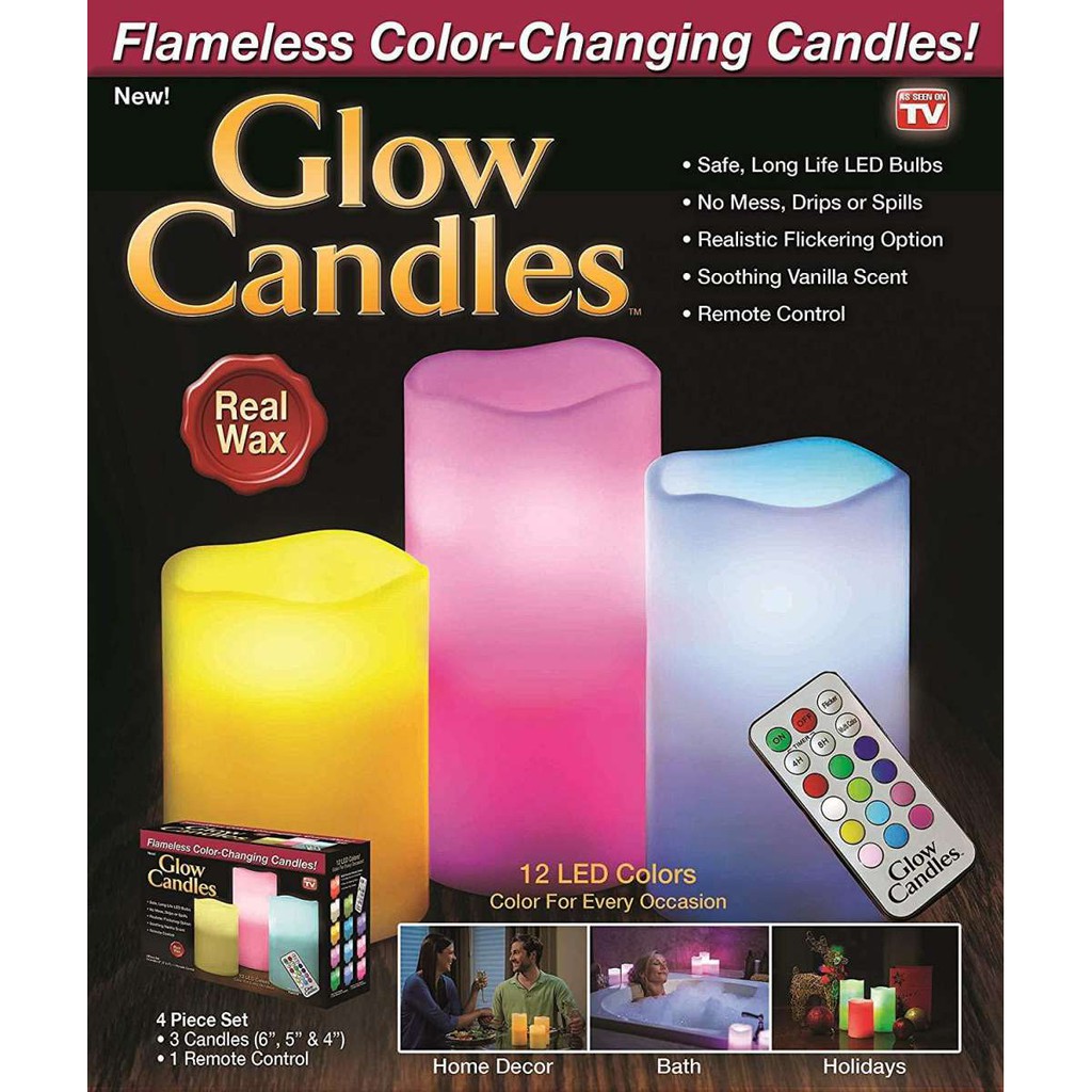 color changing glow candles