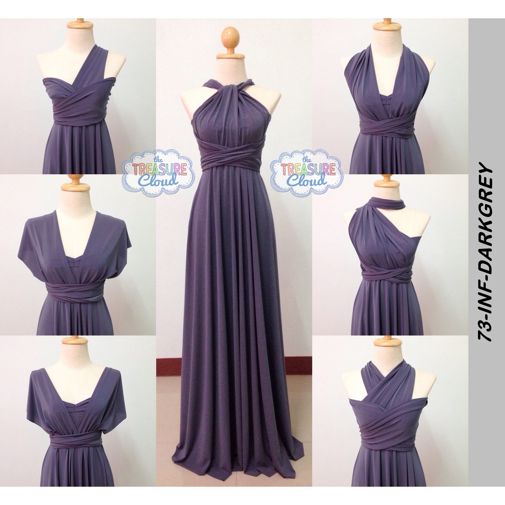 infinity dress gray