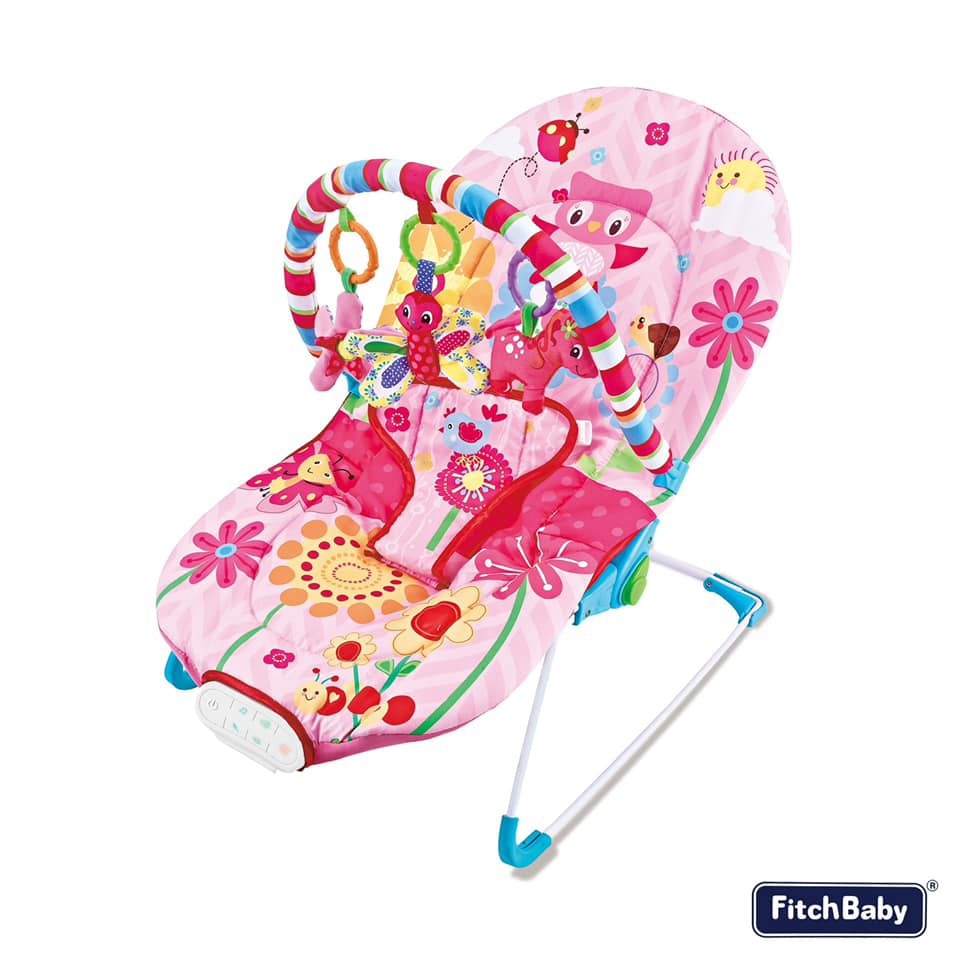 pink owl baby bouncer