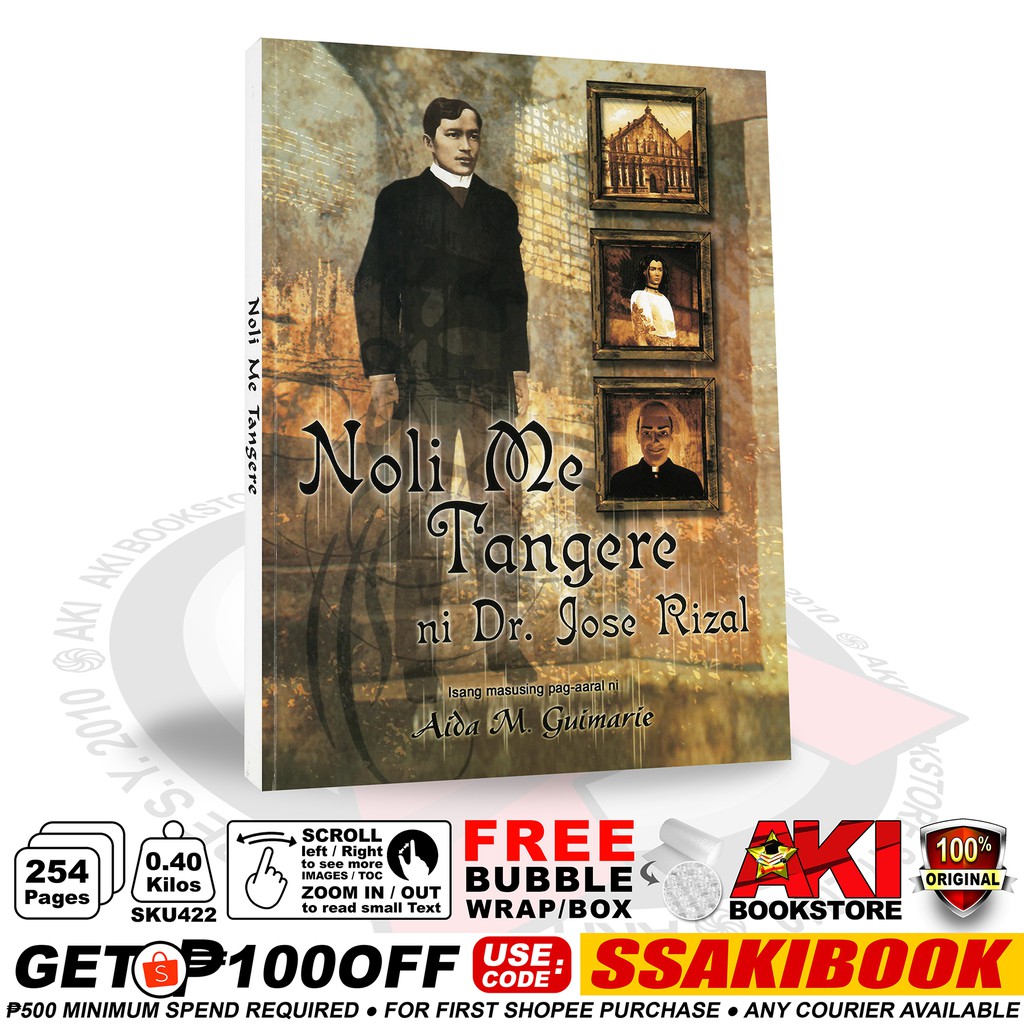 Authentic Noli Me Tangere Book Ni Dr Jose Rizal Shopee Noli Me Tangere