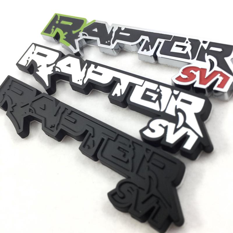 1 x Metal RAPTOR SVT Logo Car Auto Rear Side Decorative Emblem Badge ...