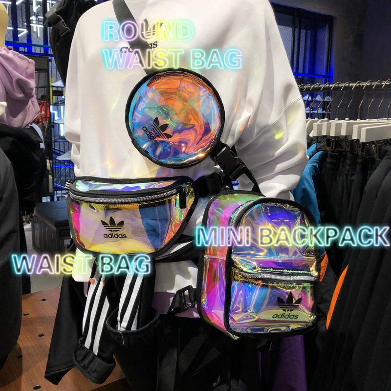 mini iridescent backpack adidas