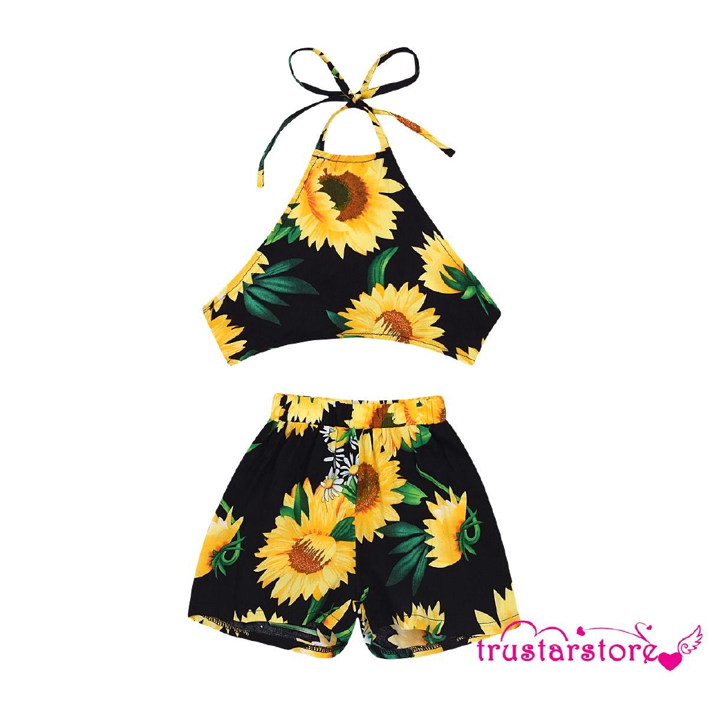 newborn baby girl sunflower outfit