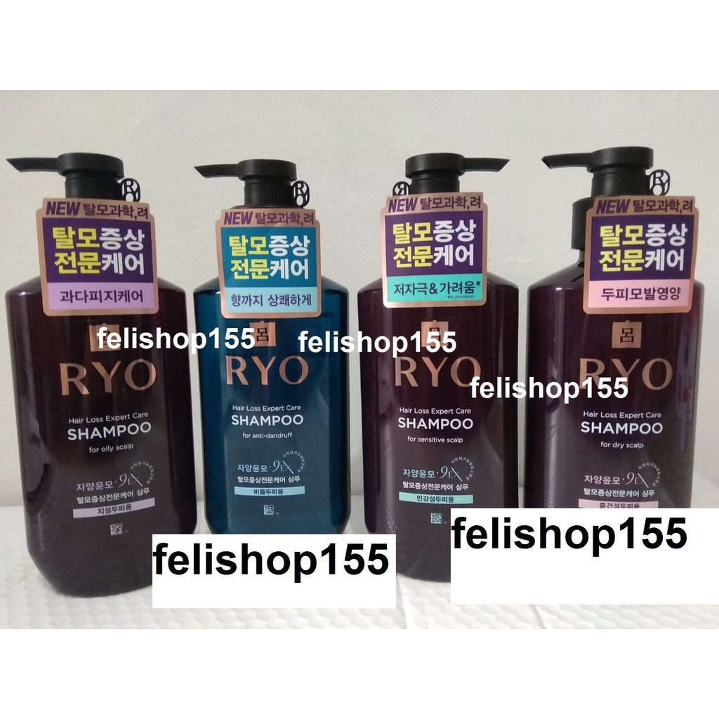 Original Korea Shampoo RYO Hair Loss Expert care Shampoo for oily / dry