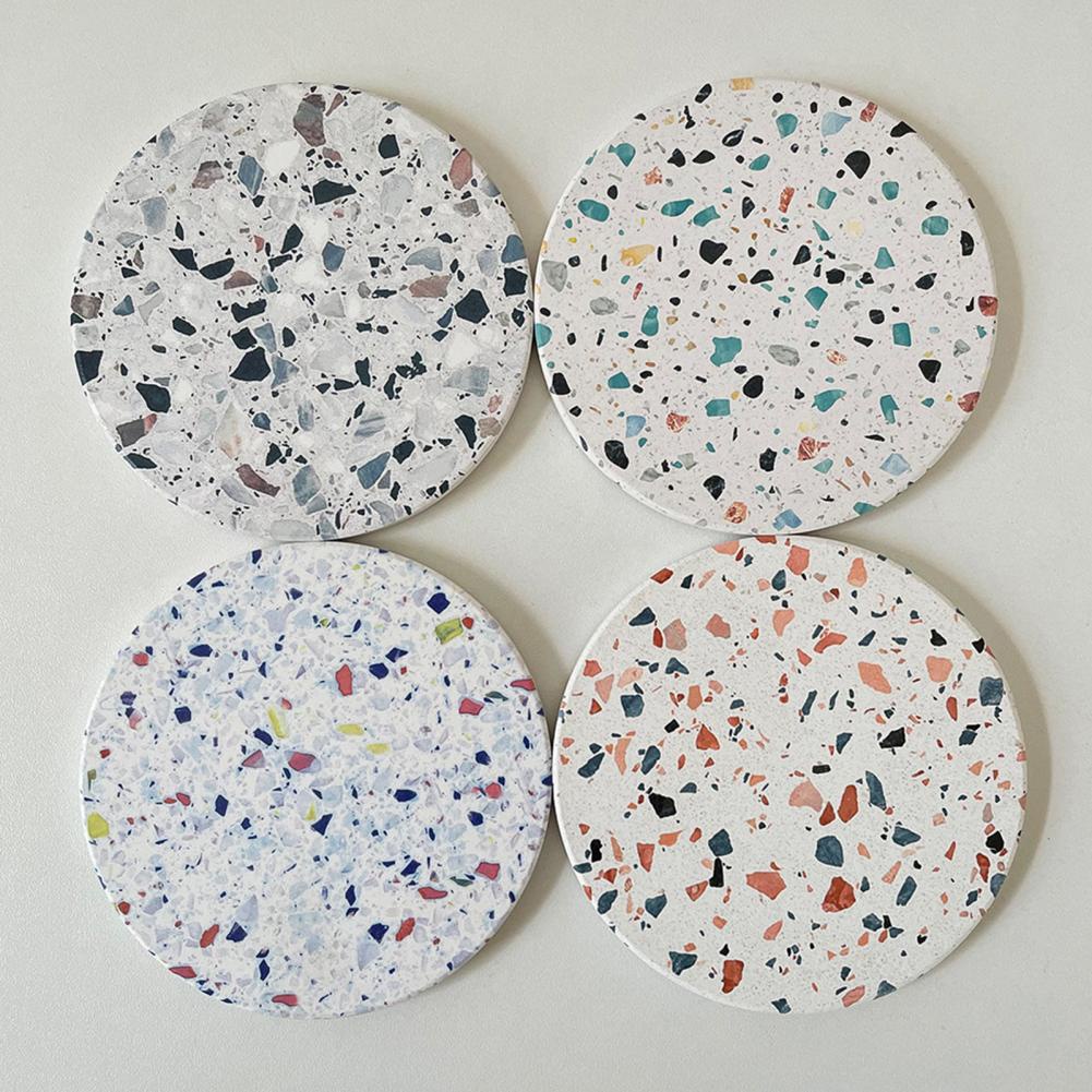Tea Coaster Durable Table Coffee Smooth Cup Pad Diatomaceous Earth Cup Mat