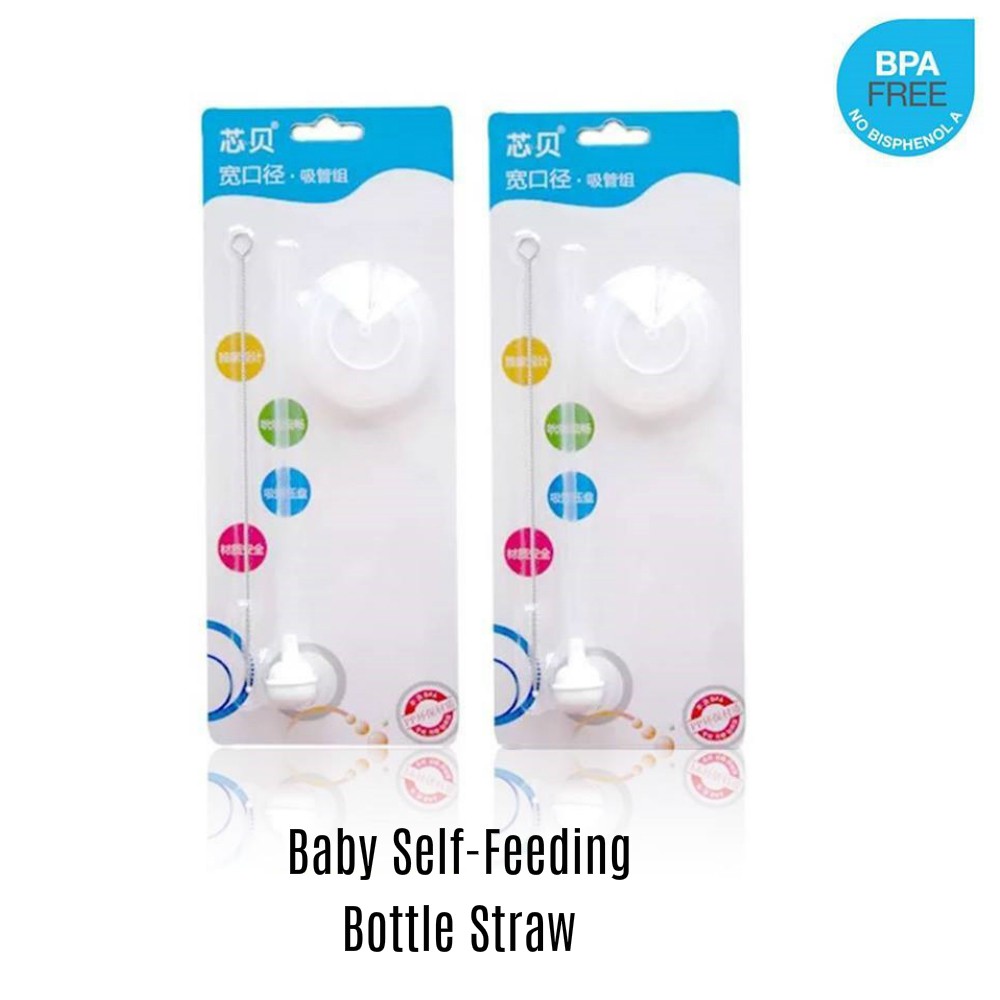 baby bottle with straw