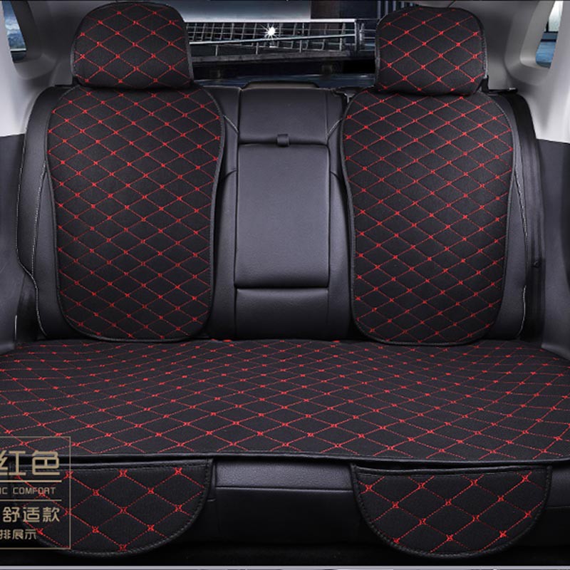Rear Car Seat Cover Universal Flax, Back Seat Cushion For Car