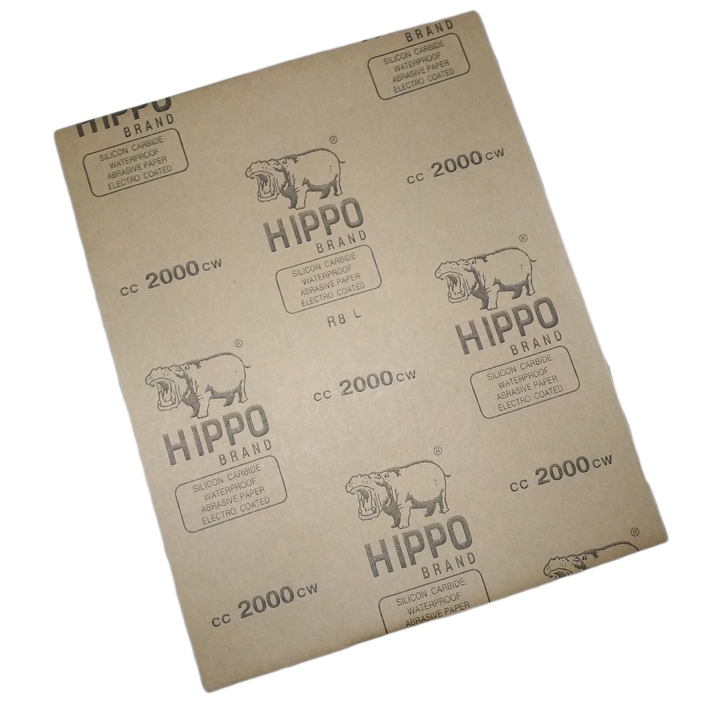 HIPPO SAND PAPER GRIT 2000 SANDPAPER ( PRICE PER PIECE ) Shopee