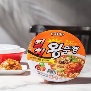 Paldo King Bowl Noodle Wang Ttukkeong Korean Ramen Original Kimchi Jjambong G Shopee