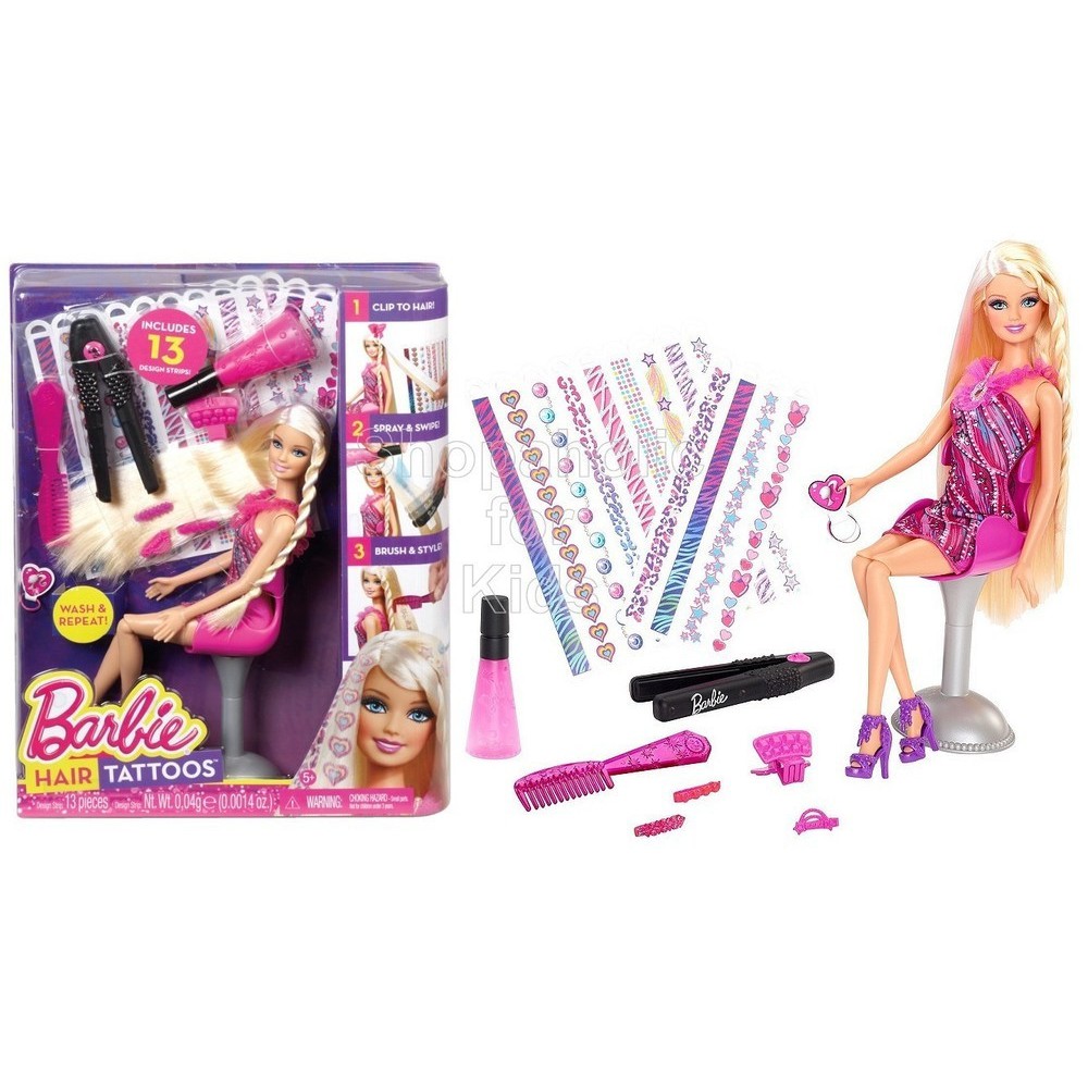 Barbie Hair Tattoos Doll Shopee Philippines