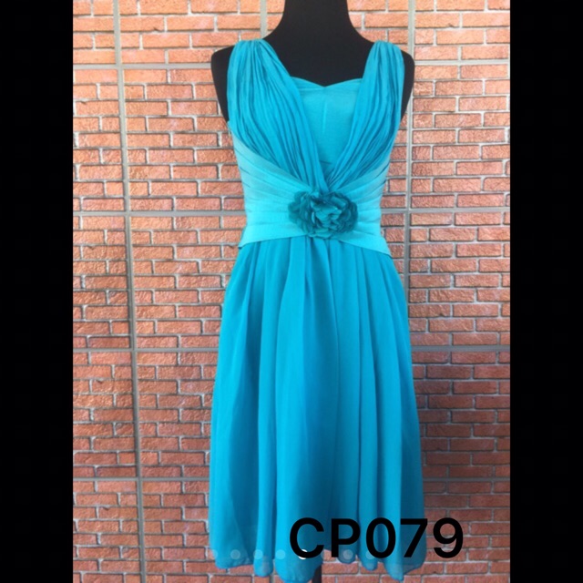 turquoise blue cocktail dress