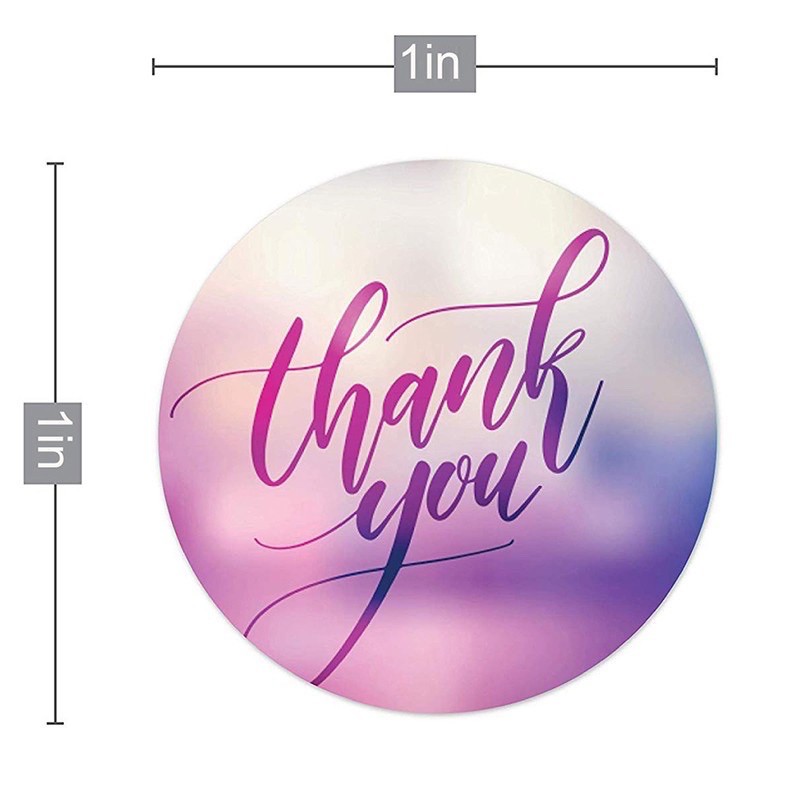 Thank You for Your Order Stickers Lavender Purple Personalized Thank You Stickers for Packaging Thank You Stickers Roll of 500-2 inch 