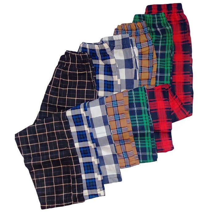 CHECKERED PAJAMA GARTERIZED PANTS UNISEX W/ SIDE POCKETS FREESIZE ...