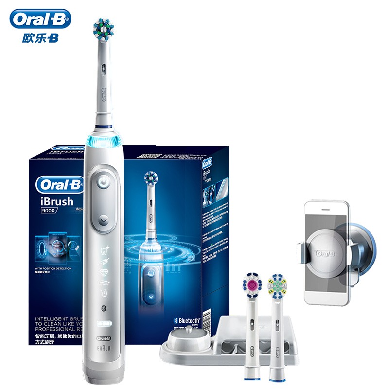 Ready Stock Oral B Ibrush 9000 Electric Rechargeable Toothbrush Powered By Braun White And Black Shopee Philippines