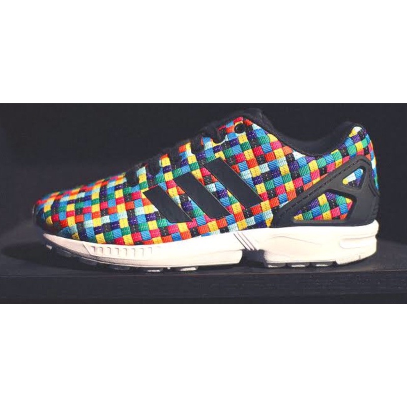 Adidas Flux Sneakers Cut Lace Up Multi Color Woven Shoes | Shopee Philippines