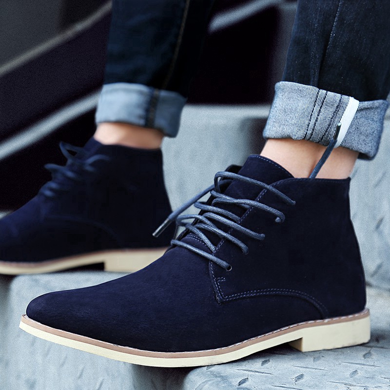 mens casual suede boots