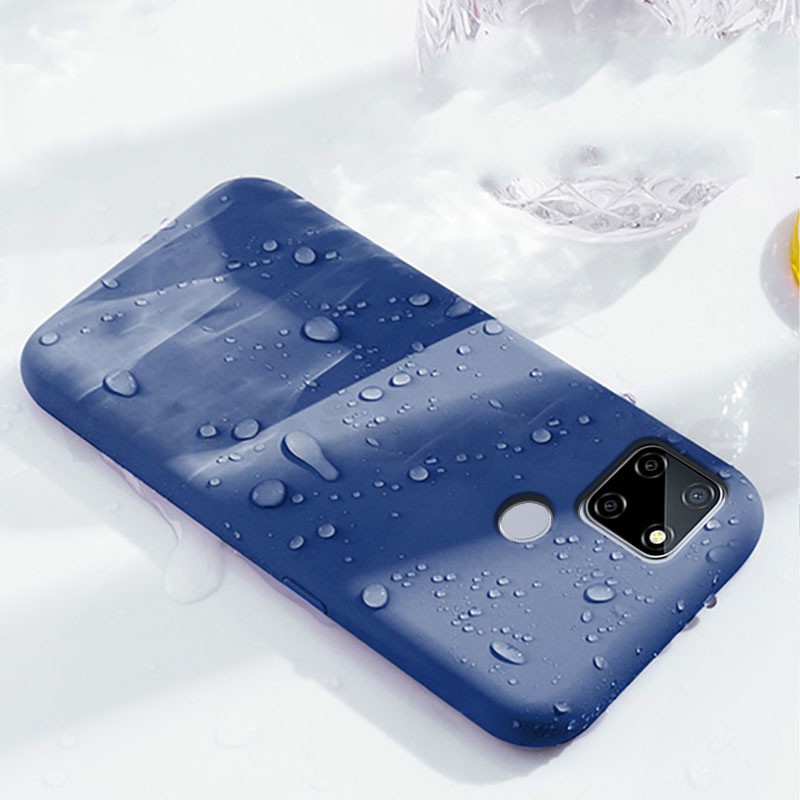 Realme C11 C25 C25s C21y C15 C12 C3 Narzo 30a Case Liquid Soft Silicone