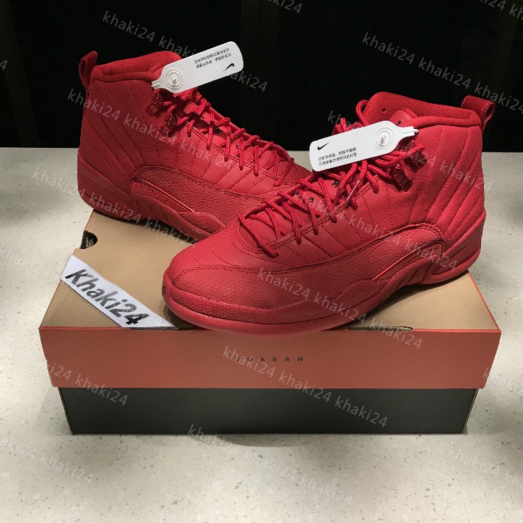 red suede jordans 12