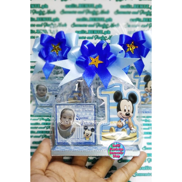 Mickey Mouse Baby Frame ( Birthday and Christening )