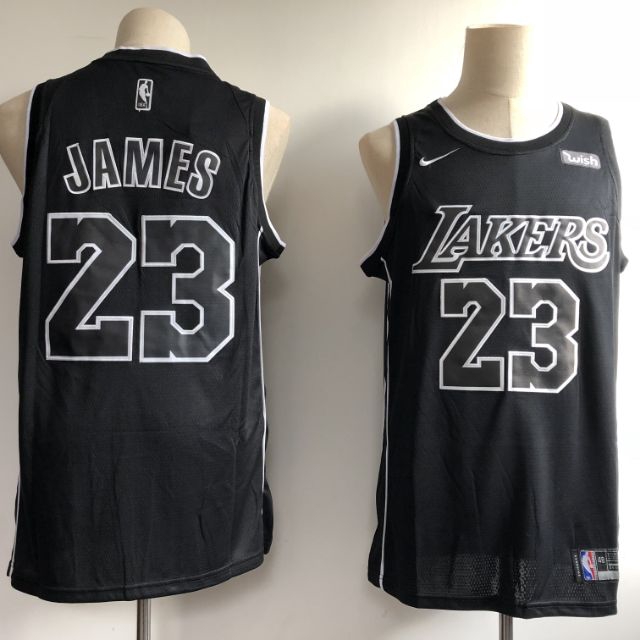 lakers black and white jersey