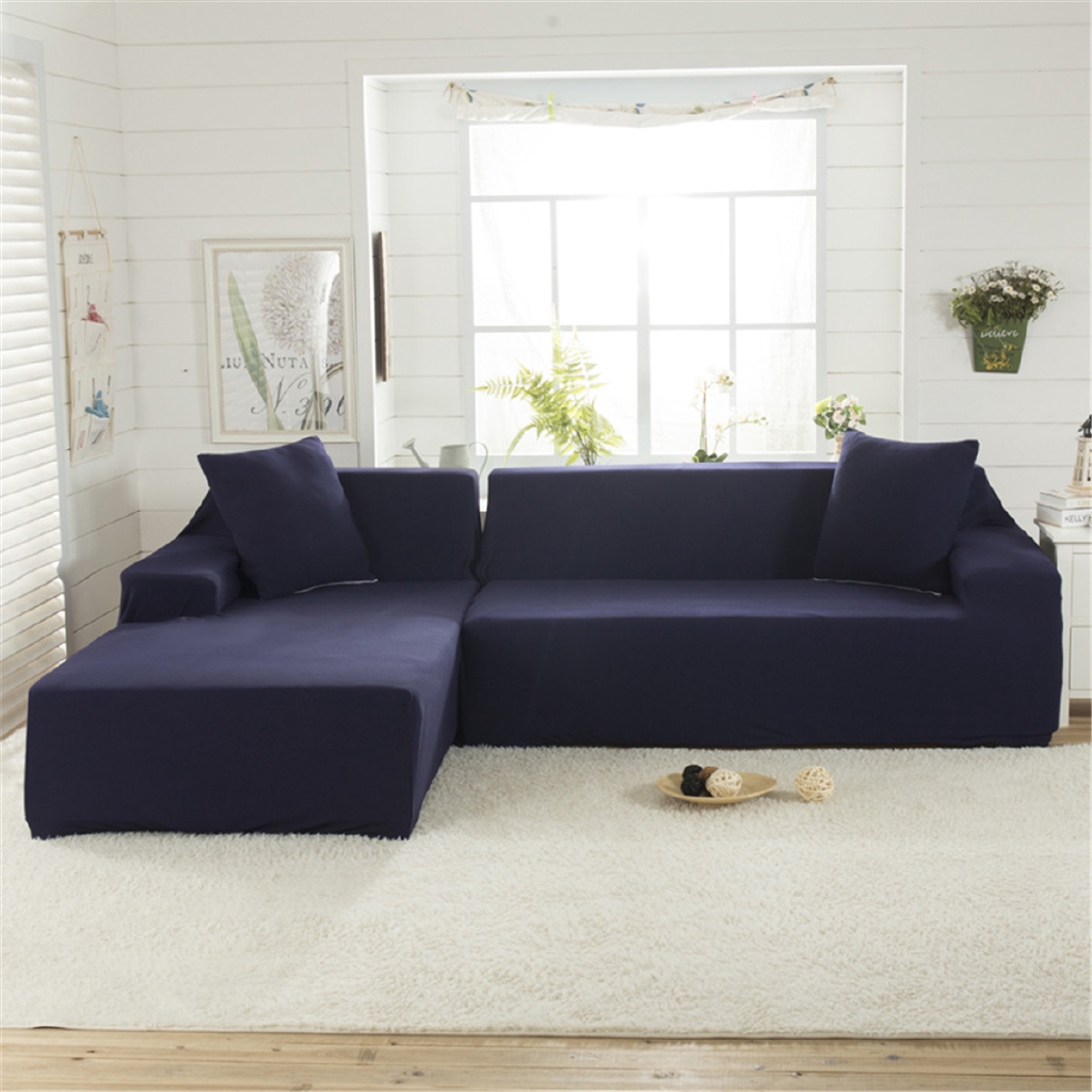 230 300cm L Shape 4 Seat Sofa Couch Cover Stretch Elastic Fabric