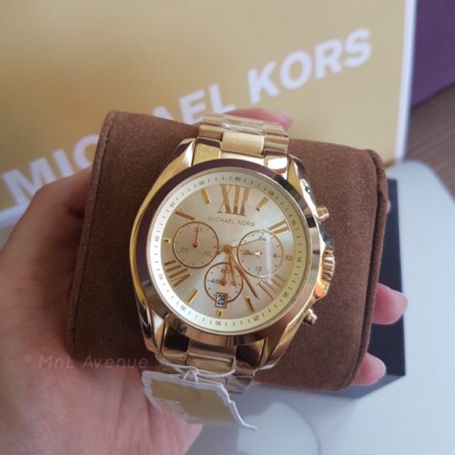 Michael Kors Bradshaw Gold Tone Watch Shopee Philippines