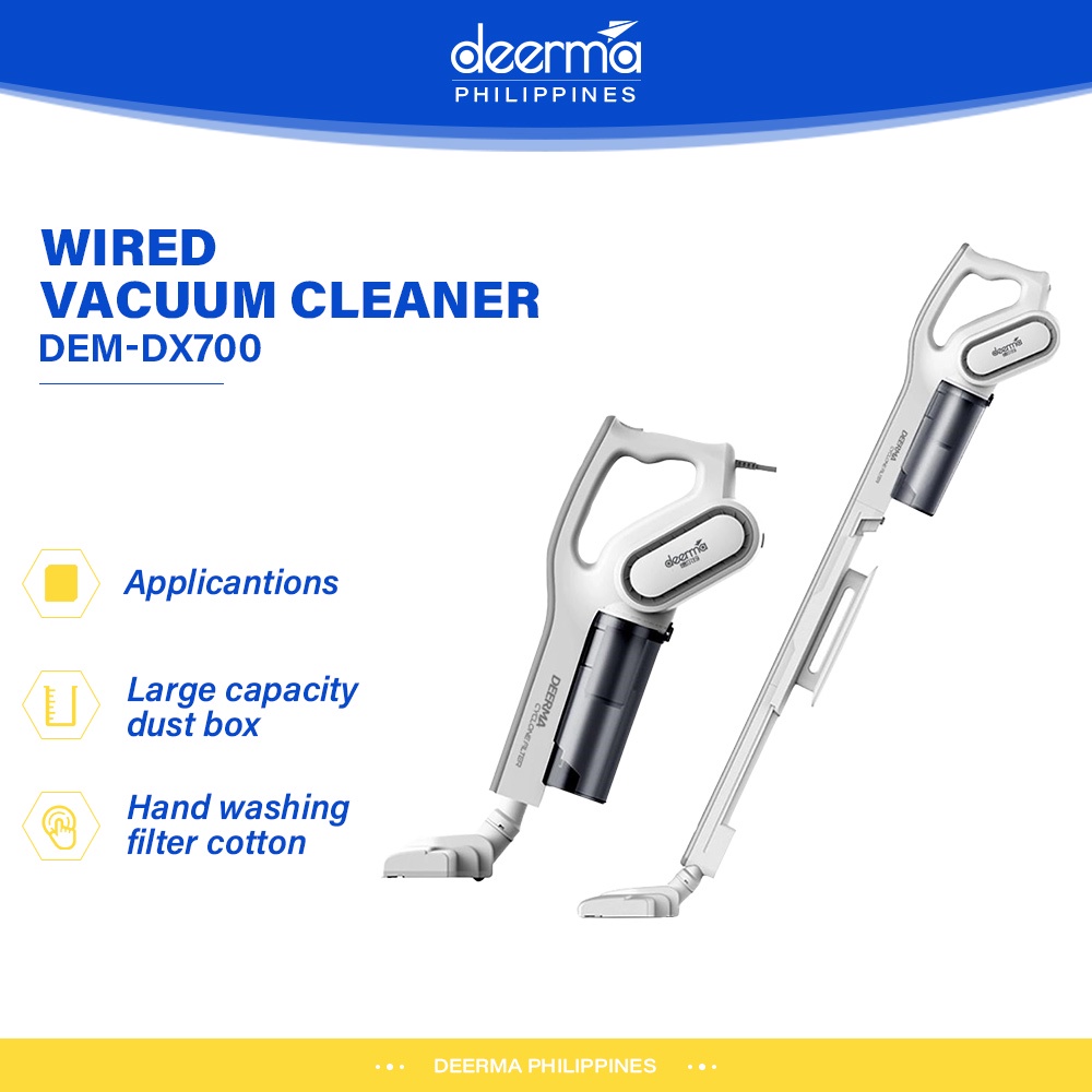 Deerma DX700 2 in 1 Handheld Vacuum Cleaner with HEPA Filter Shopee