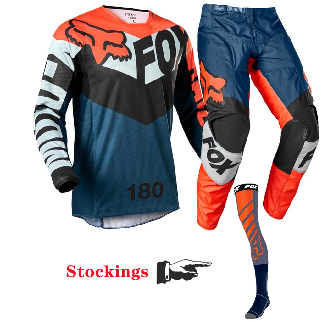 2022 NEW FOX Moto Gear Set Jersey Pant MX Combo Motocross Racing Outfit ...