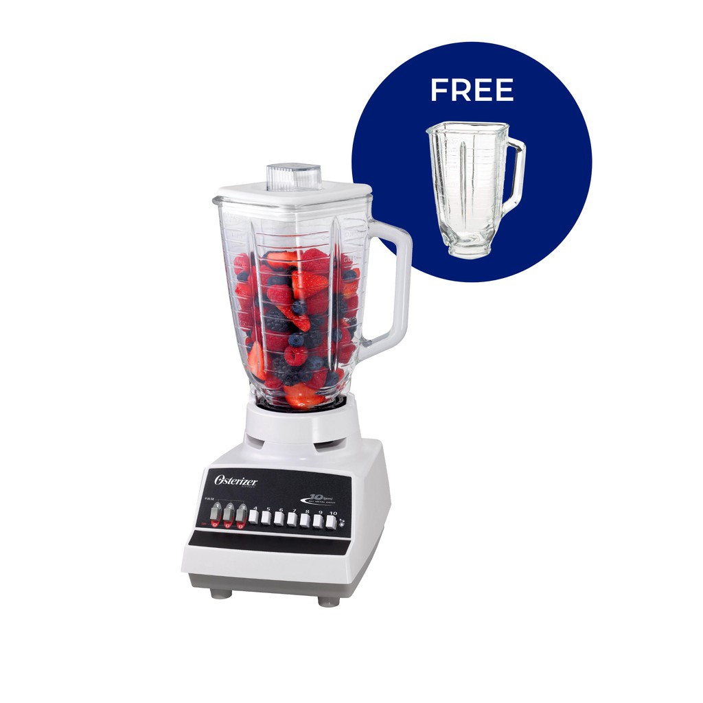 Oster® 10Speed Blender With 1.25L Heat Resistant Glass Jar, AllMetal