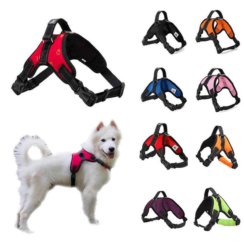 Nylon Heavy Duty Dog Pet K9 Harness Collar Padded Chest Harnesses Vest