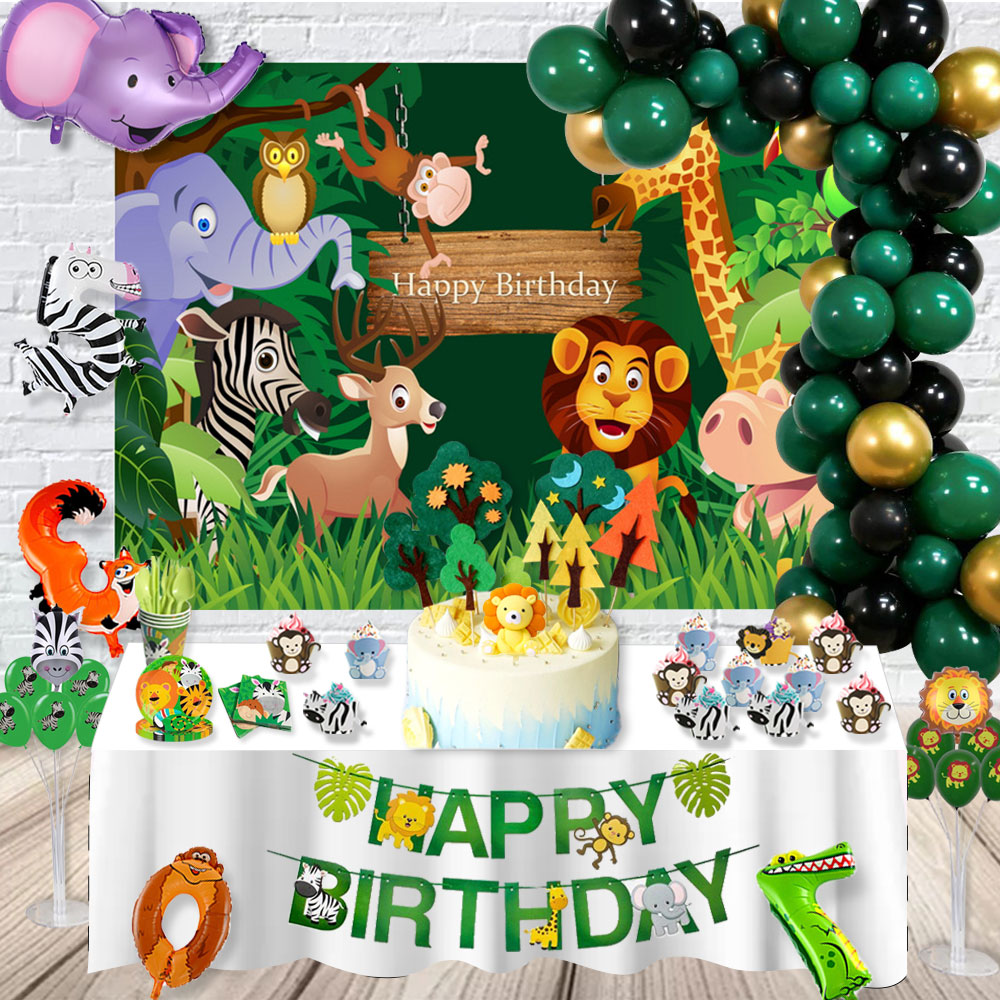 safari animal birthday party supplies
