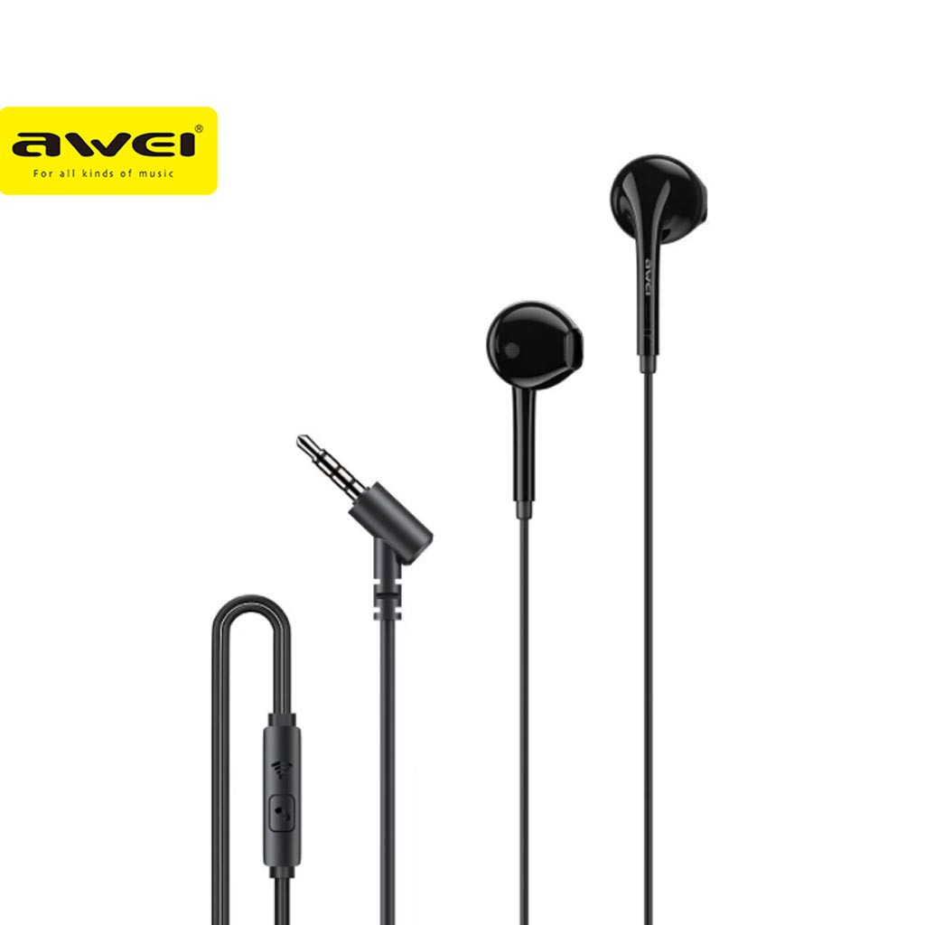 Awei PC7 InEar Wired Earphone 3.5mm Jack Earbuds Stereo Bass Sound