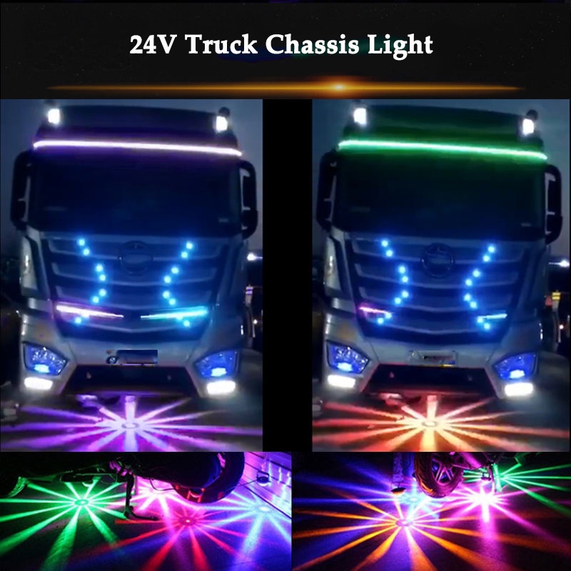 24V truck chassis taillights LED laser fog lights antifog lights