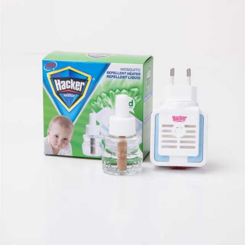 Hacker 2in1 Mosquito Repellent Heater (1 Liquid Bottle Included