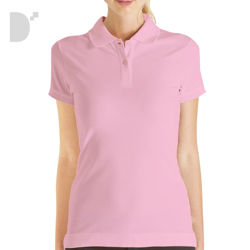 light pink polo shirt womens
