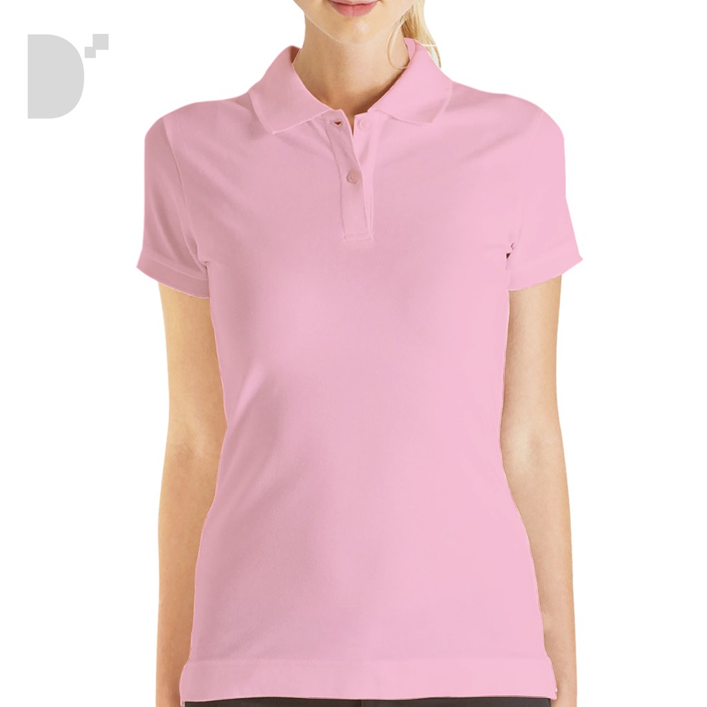 ladies pink polo shirt