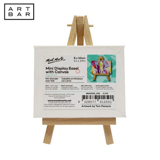 Mont Marte Mini Display Easel w/Canvas 8x10cm ( MEA0019 ) - Art Bar PH