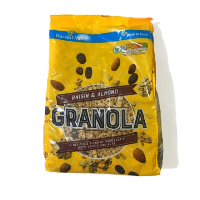 Harvest Morn Crunchy Oat Granola Raisin Almond 1kg Shopee Philippines