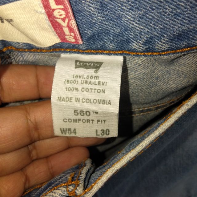levi 100 cotton jeans