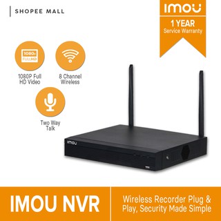 Imou Dahua Wi-Fi Network Security System 8CH Wireless NVR 4K Resolution Strong Metal Shell